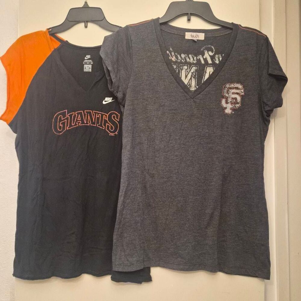 2 SF Giants Women's T-shirts: Nike & Touch by Alyssa Milano San Fran Baseball